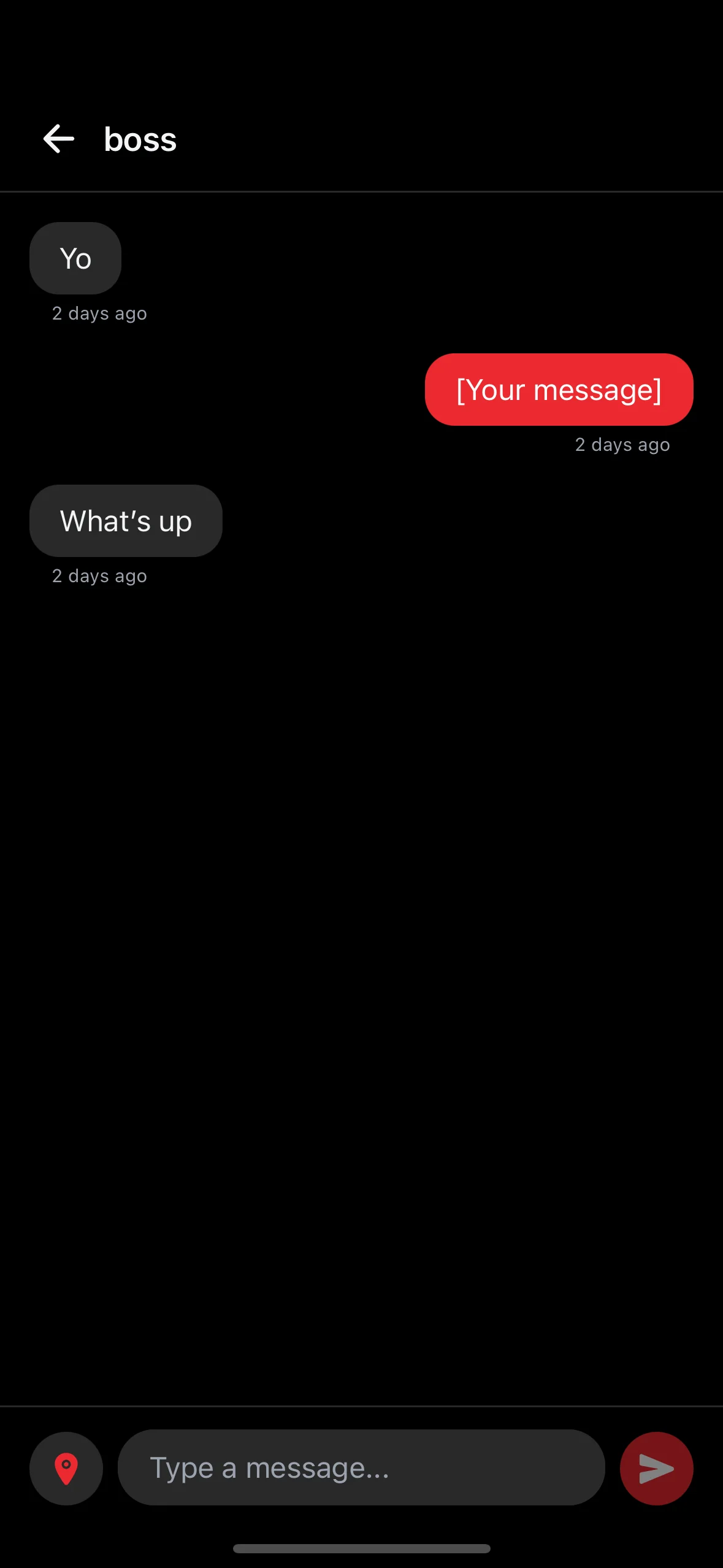 Chat conversation